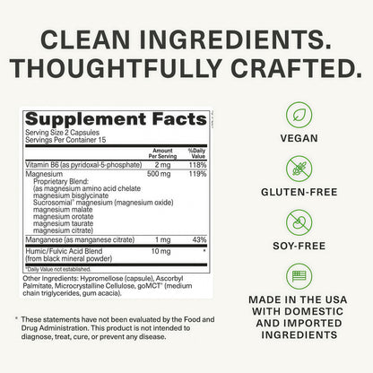 BIOptimizers Magnesium Breakthrough 500mg, 7 Forms of Magnesium 90 Capsules Glycinate, Malate, Citrate & More for Restful Sleep, Stress Resilience & Muscle Recovery
