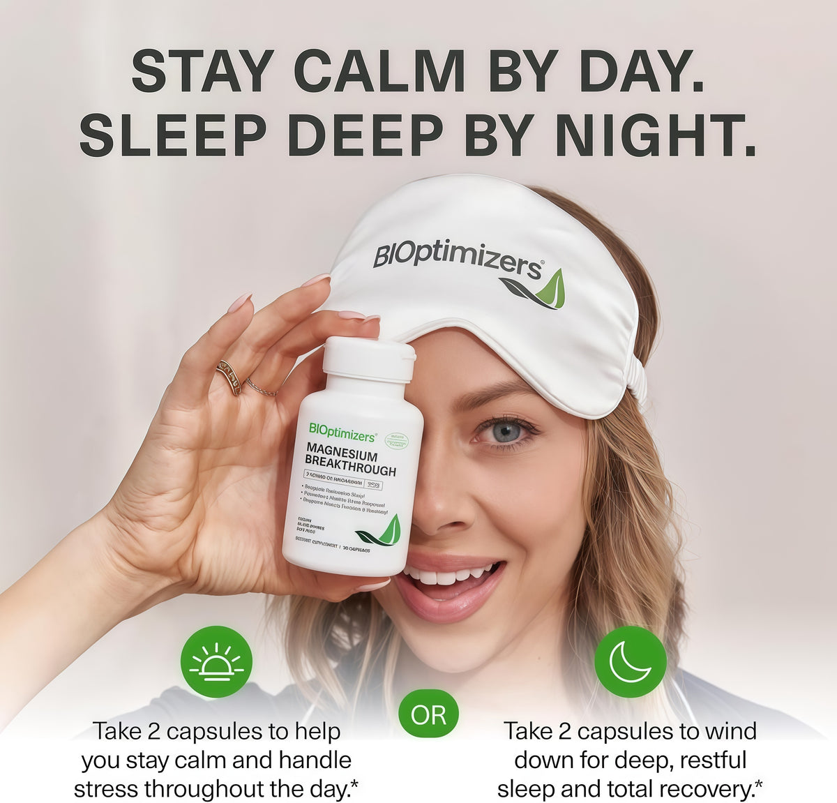 BIOptimizers Magnesium Breakthrough 500mg, 7 Forms of Magnesium 90 Capsules Glycinate, Malate, Citrate & More for Restful Sleep, Stress Resilience & Muscle Recovery
